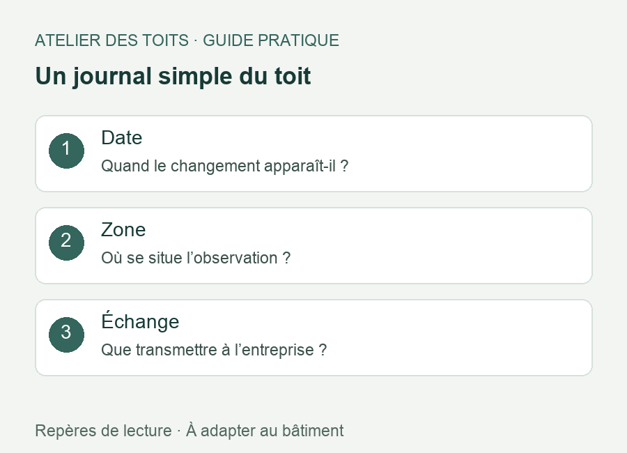 entretien de toiture : Un journal simple du toit