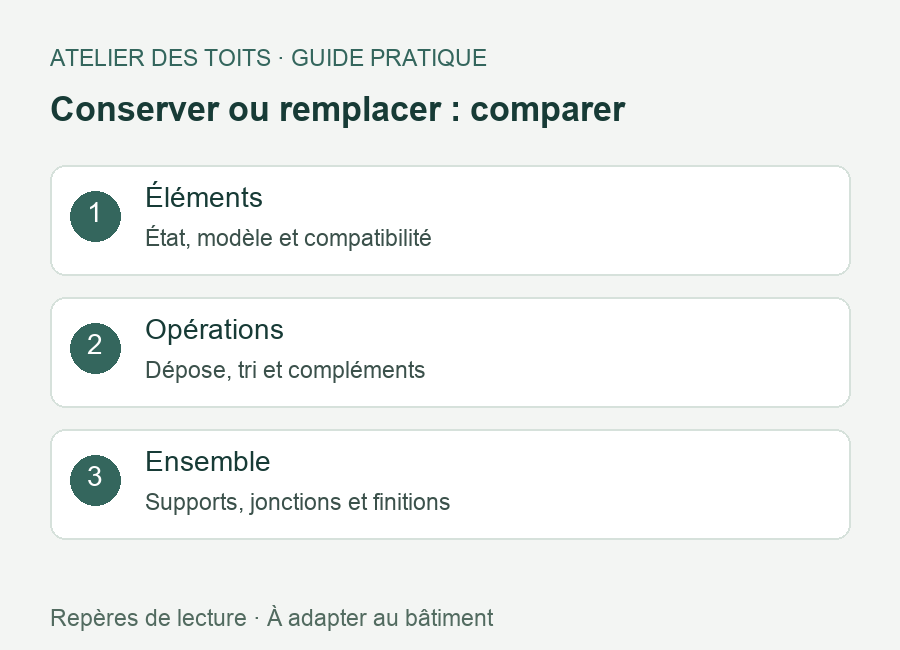 remplacer les tuiles : Conserver ou remplacer : comparer