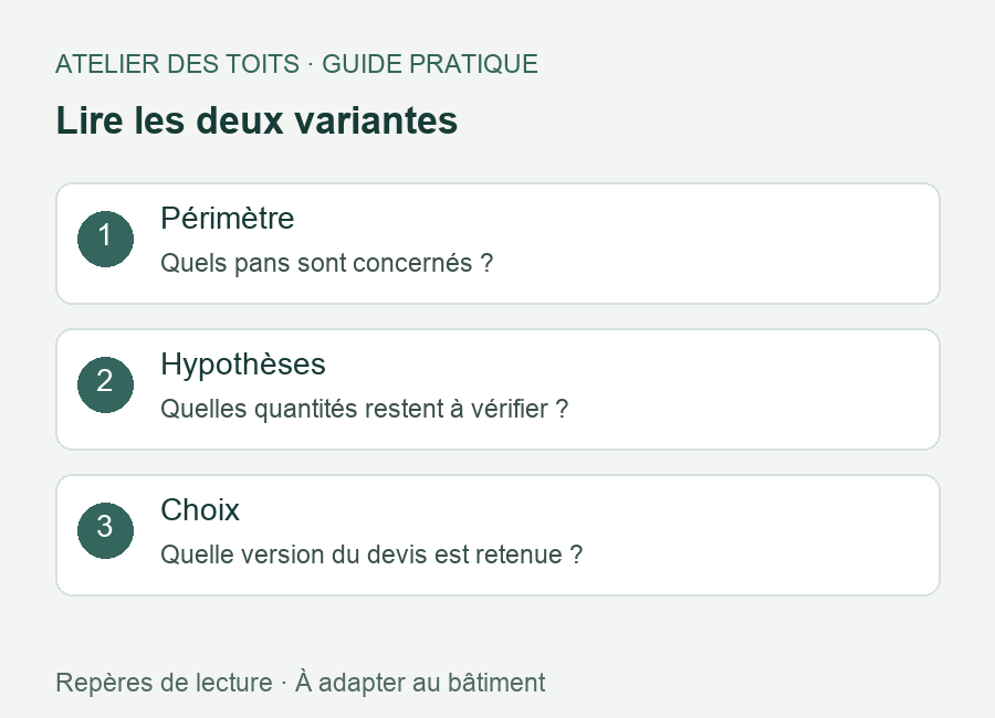 remplacer les tuiles : Lire les deux variantes